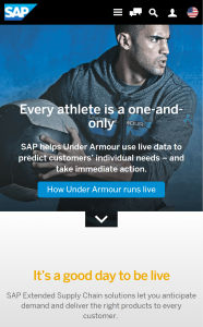 mobile-first voorbeeld: SAP