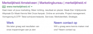 search engine advertising voorbeeld
