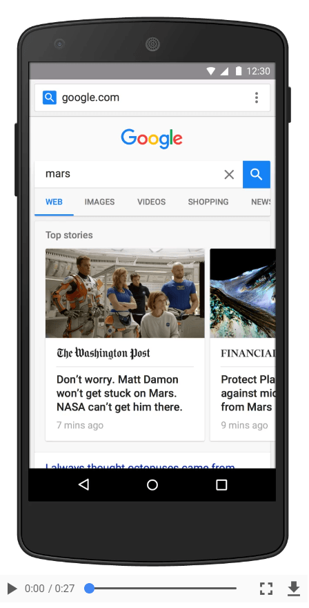 AMP - Accelerated Mobile Pages