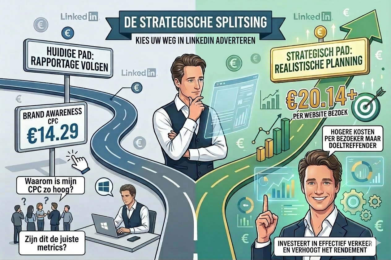 LinkedIn Adverteren Benchmark 2026: CPC – Waarom is de CPC op LinkedIn verdrievoudigd?